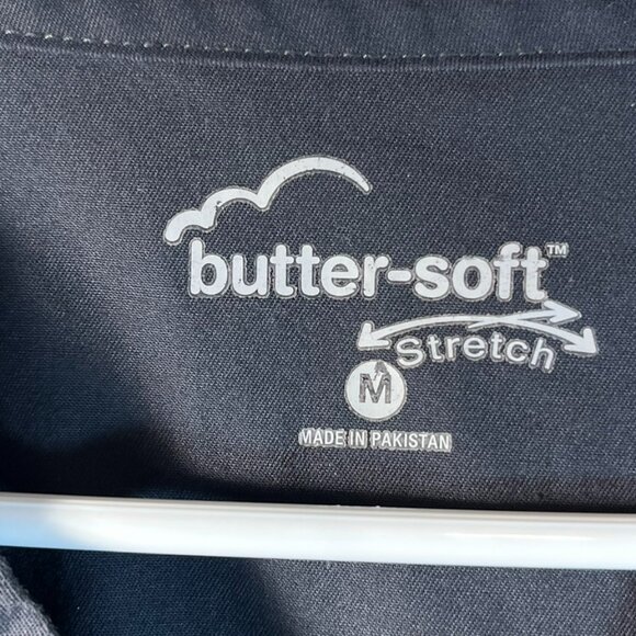 Butter-soft Women's Gray Medium Scrub Tunic - Picture 2 of 5